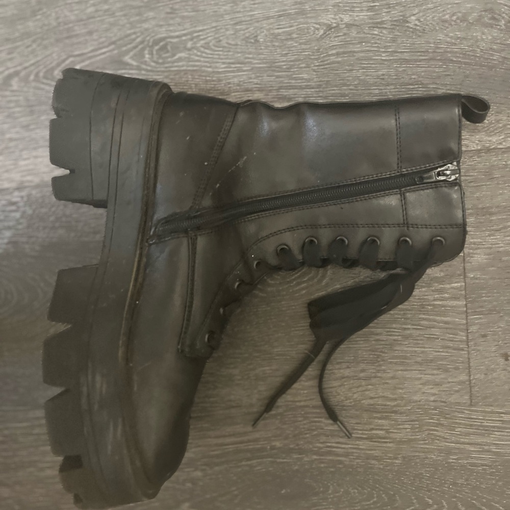 Black Chunky Platform Boots